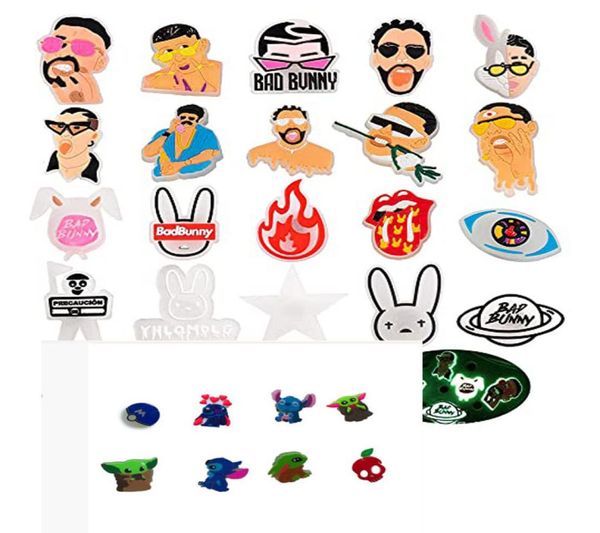 

custom light up grow in dark bottles princess shoe charms rainbow decoration charms for s shoes6717002, White;pink