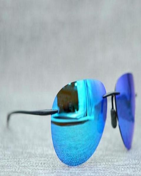 

luxury designer brand designer mcy jim 421 sunglasses polarized rimless lens men women driving sunglasses with case3783281, White;black