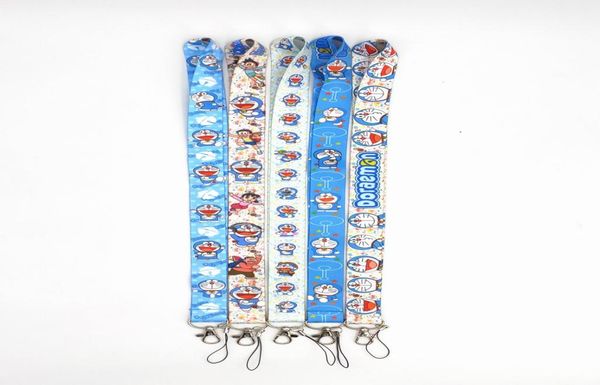 

factory 100 piec doraemon anime lanyard keychain neck strap key camera id phone string pendant badge party gift accessories 3611281, Silver