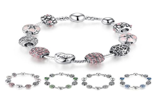 

style fine tibetan silver beads bracelet charms glass beads diy beaded strands bracelet pink white blue green 4 colors optional3326588, Black