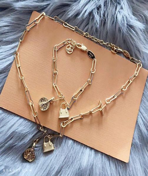 

european and american fashion chain necklace bracelet package1412072, Silver