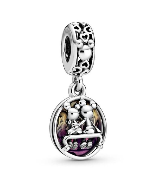 

2020 ale 925 sterling silver happily ever after dangle charm beads pendant fit charmes bracelets or necklace for diy jewe2628037, Black