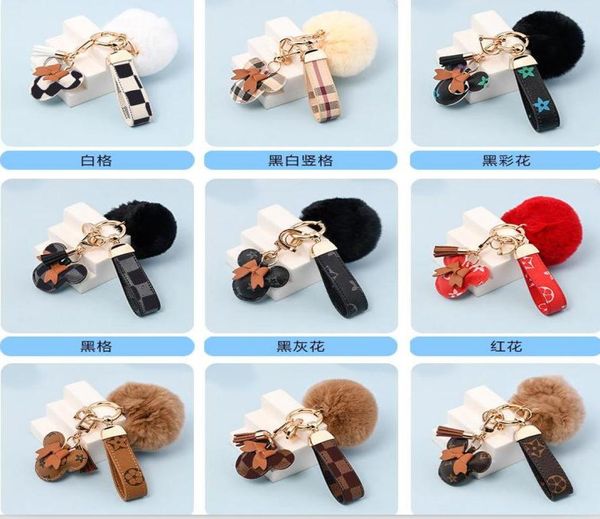 

mouse design car keychain favor flower bag pendant charm jewelry keyring holder for men gift fashion pu leather animal key chain a9454114, Silver