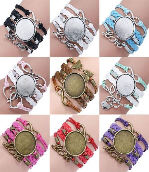 

sublimation blank bracelets for women heat tranfer printing multistorey women bracelet jewelry blank consumable factory 3994963, Black