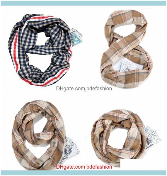 

wraps hats gloves aessoriesinvisible storage zip pockets fashion solid color infinite cashmere scarf creative women travel scarves2998735, Blue;gray