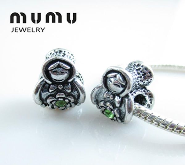 

wholesale fashion diy jewelry little girl beads red crystal aolly big hole loose beads fits european charms bracelets 764172, Black