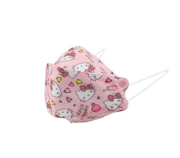 

other fashion accessories children039s mask kf94 threedimensional protection kt student four layer meltblown printing small fa8419839, Silver