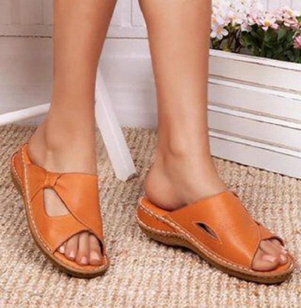 

new summer ladies slippers platform shoes outdoor slippers for women wedge sandals soild color open toe beach sandals ladies2107843, Black