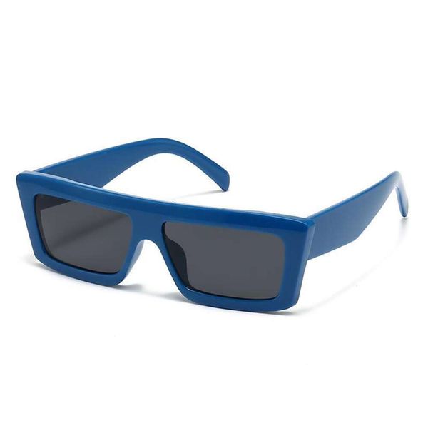 

modern square flat sunglasses ins street p trend beach, White;black