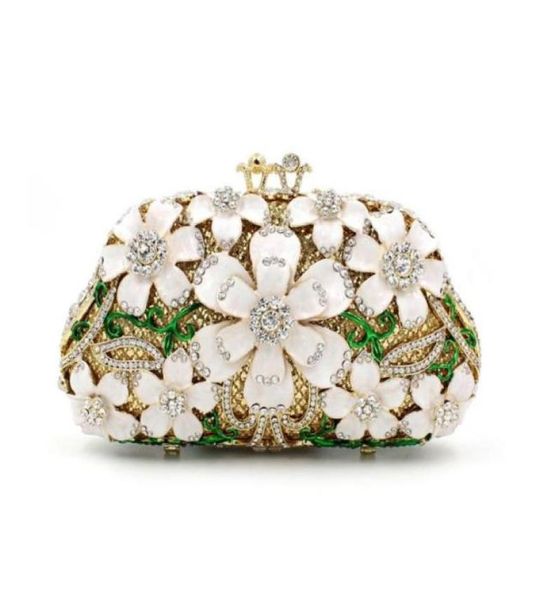

dgrain multi white crystal diamond women hard case evening clutch bag bridal mini metal handbag and purse minaudiere bag wedding c6600550