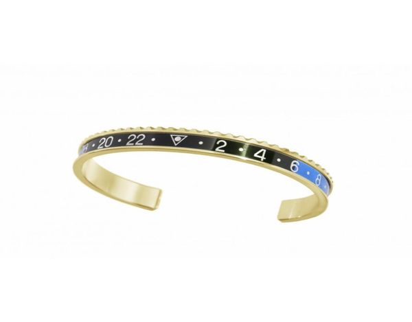 

brazaletes pulseras bracelet vintage gold plated dial design retro cuff bangle titanium steel speedometer bracelets bangles for me4418237, Silver
