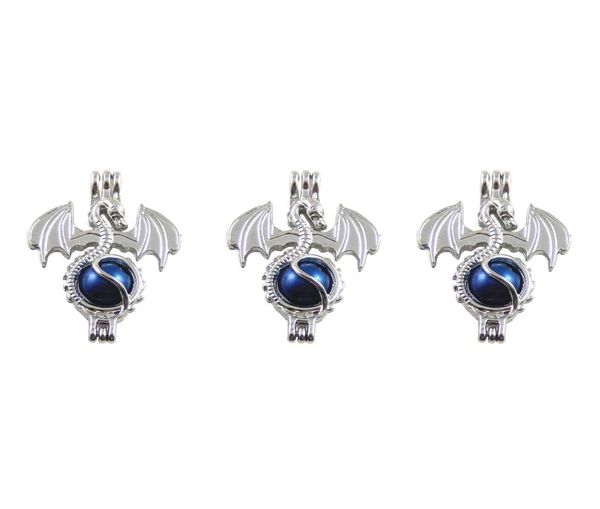 

pearl cage necklace pendant essential oil diffuser dragon provides silverplated 10pc plus your own pearl stone makes it more3757881, Silver