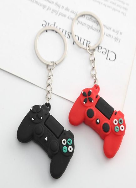

whole simple video game handle keychain couple joystick machine keychain keyring for boyfriend key holder trinket gift7134059, Silver