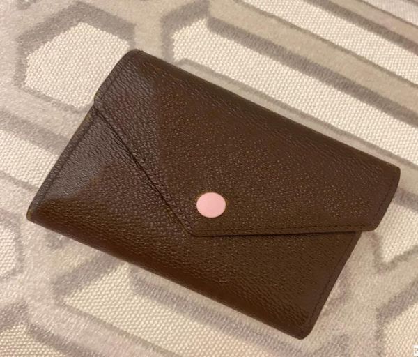 

card holder purse designer bag keychain wallet with gift box womens fashion short mini wallets1968706, Red;black