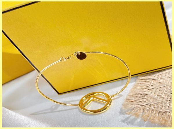 

fashion designers bracelet for women luxurys jewelry gold f dangle chain link wedding party ornaments necklaces box 21183011, Golden;silver