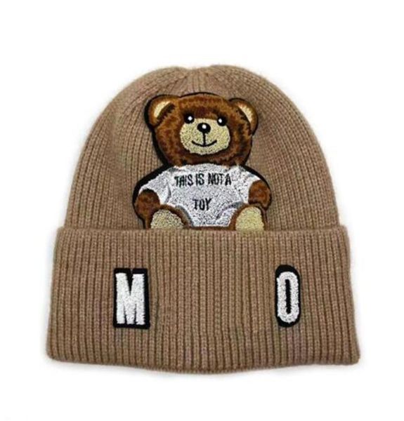 

men women knitted hats designer skull caps cute bear beanie cap winter style thicken warm beanies4264476, Blue;gray
