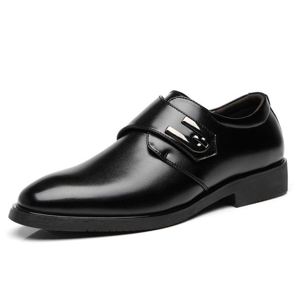 

luxury men shoes leather fashion men business dress loafers pointy black shoes oxford breathable formal wedding shoes7281262
