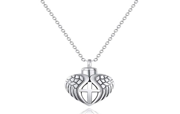 

love heart pendant cremation ash holder urn keepsake necklace4812050, Silver