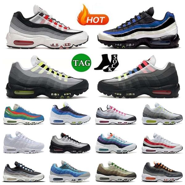 

95 og sports running shoes 95s greedy 3.0 neon smoke grey black game royal triple white fish scales earth day greyscale light p blue mens wo