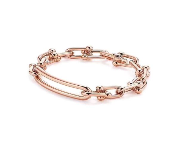 

2020 fashion mens bracelets friendship bracelets stainless steel jewelry womens chain bracelet crude t bracelet2206765, Black