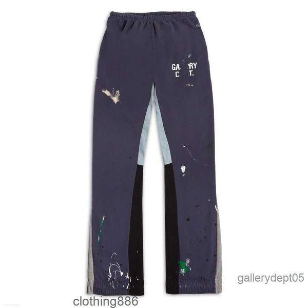 

men's pants galleries dept designer sweatpants sports painted flare pant2, Black