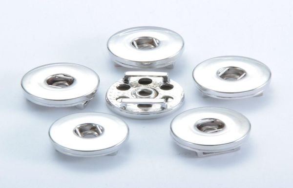 

silver alloy clasps 18mm ginger snap base interchangeable accessories for jewelry snaps buttons diy jewelry accessory2221202