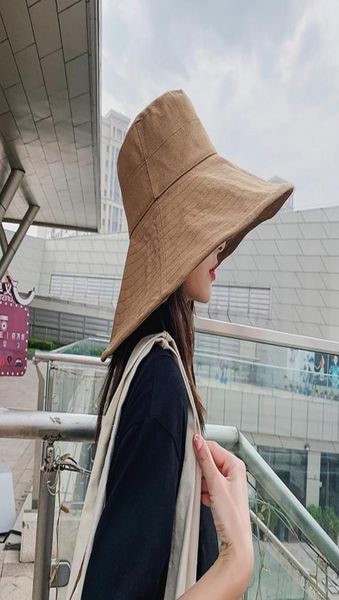 

large brim upf50 fisherman cap women039s outdoor travel bucket ladies casual bob panama summer solid colors spring hat9185247, Blue;gray