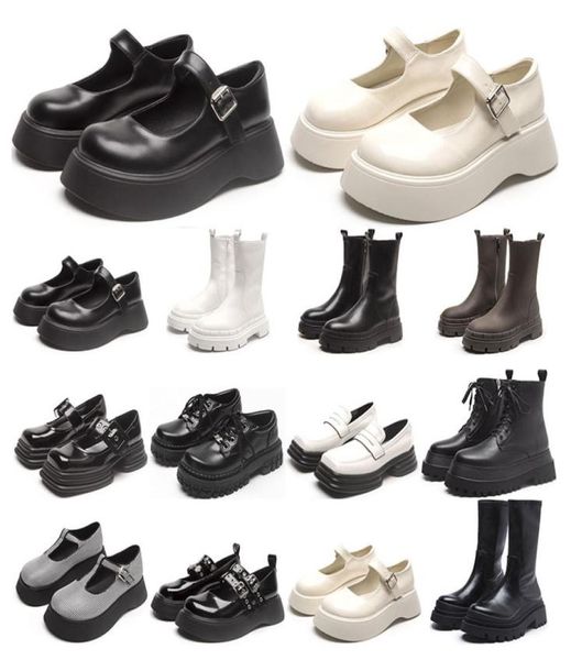 

2021 martin boots womens triple black white pistachio frost platform chelsea ankle boot round toes increase3189691