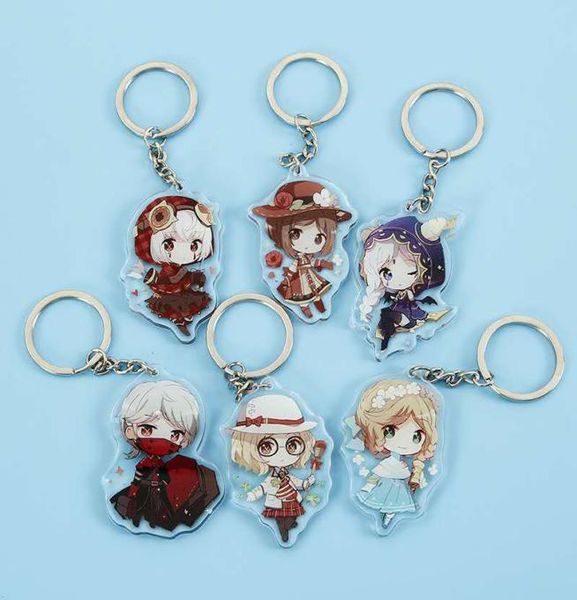 

customized acrylic keychain european and american animation cartoon gift holder key ring pendant9132311, Silver