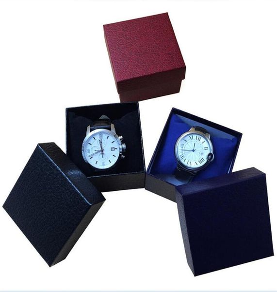 

watch box fashion durable present gift case for bracelet bangle jewelry watches boxes display cases3792293, Black;blue