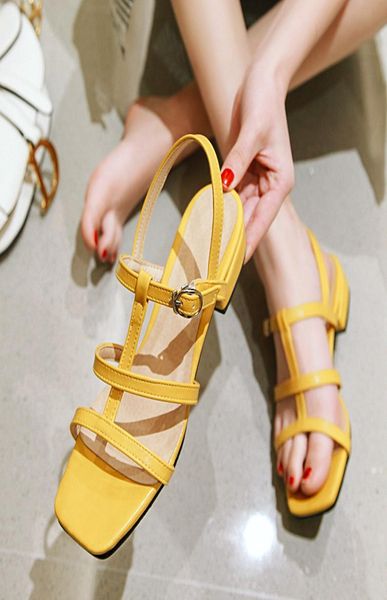 

whole all size us1517 classic sandals fashion lady sandals for womens kid shoe metal buckle flats shoes heel 24cm 6 color1545498, Black