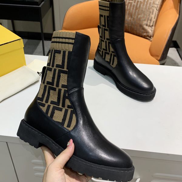 

designer boots womens shoes martin booties silhouette ankle boot stretch high heel sneaker winter chelsea motorcycle riding woman martin35-4, Black