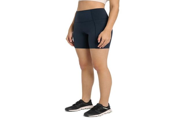 

78 high rise yoga shorts with tline sports shorts side dropin pockets elastic tights5958541