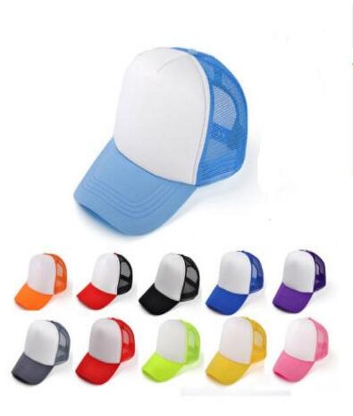 

kids trucker cap mesh caps blank trucker hats snapback hats kid size 5255cm size 5660cm acept custom made logo1637119, Blue;gray