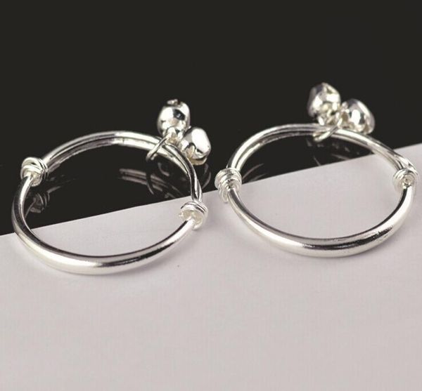 

12 pcs silver plated kids boys girls child bangles bracelets size5511880, Black