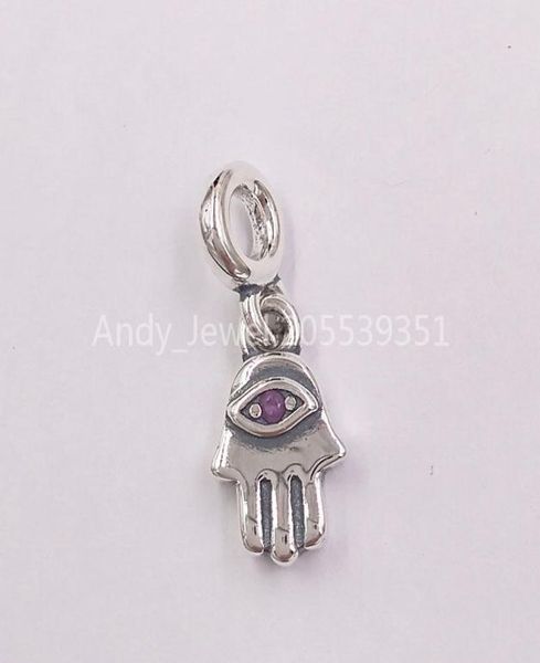 

andy jewel 925 sterling silver beads my hamsa hand dangle charm charms fits european style jewelry bracelets & necklace 798361nrp7238162, Black
