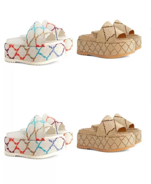 

women sandals slippers embroidery designers slides couples sandal floral brocade flip flops striped beach leather rubber flower sl6601851, Black