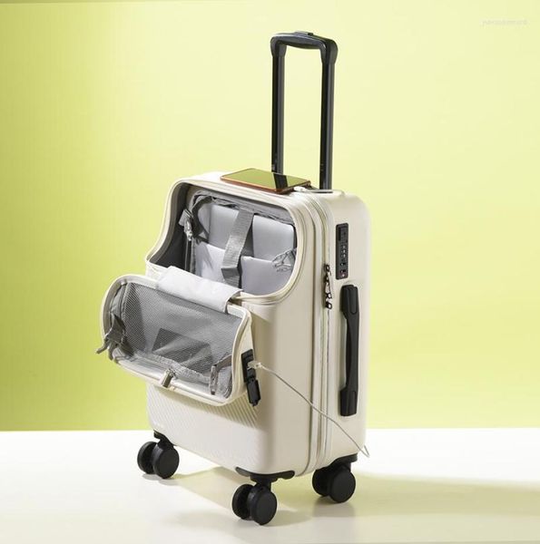 

suitcases travel suitcase carry on luggage with wheels cabin rolling trolley bag men39s business lightweight6085408