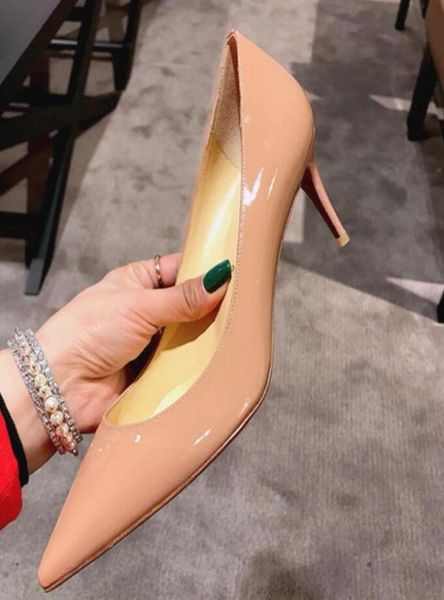 

women casual shoes high heels 2.5cm 8cm 10cm black leather pointed toe pumps fashion women wedding party dress shoes2996711