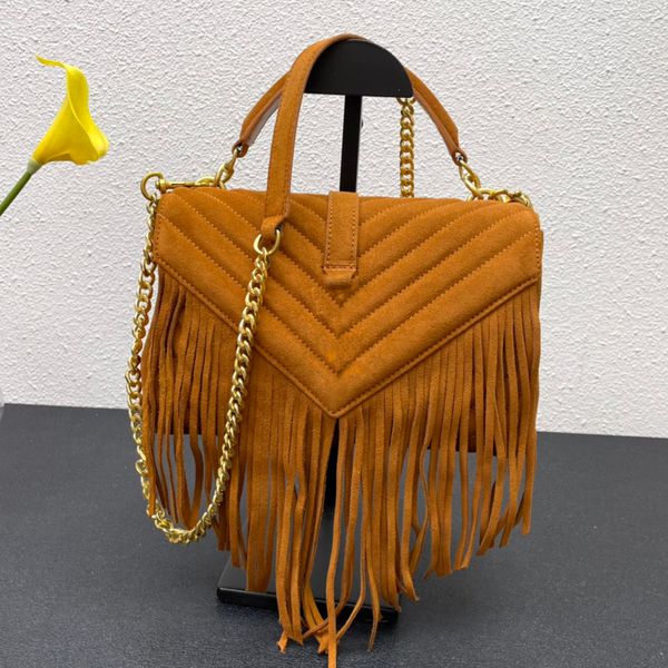 

designer college abrasive leather with fringe wallet luxury purse mini purse crossbody bag women's the tote bag shoulder bag designer w