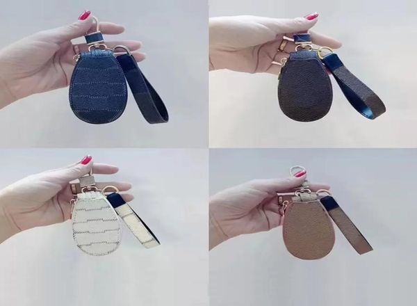 

key chain buckle lovers car keychain bag handmade leather designers keychains men women bag pendant accessories 6 colors6392131, Red;blue