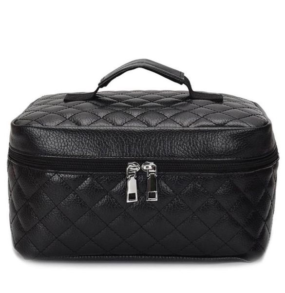 

cosmetic box quilted professional cosmetic bag women039s large capacity storage handbag travel toiletry makeup bag sac 2108218570651