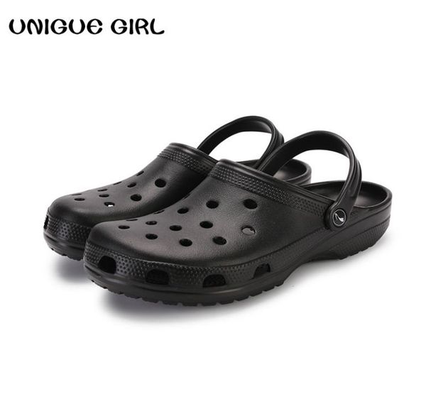 

new men sandals summer slippers shoes fashion beach sandals casual flat slip on flip flops men hollow shoes9453844, Black