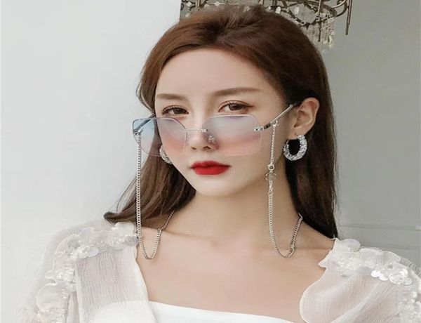 

uxury detachable fashion ccletter designed sunglasses chain quality medium thickness goldsilver color metal chain antis7986353