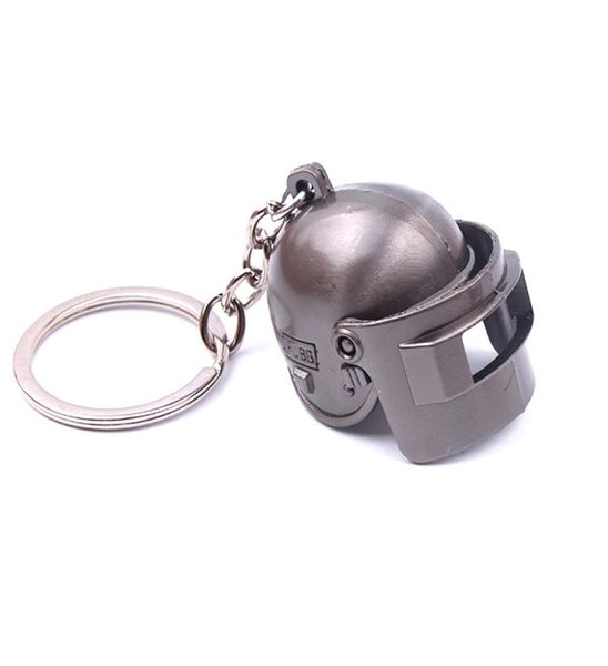 

pubg black gun plated special corps level 3 helmet keychain playerunknown039s battlegrounds can openeclosed helmet keyring1350653, Silver