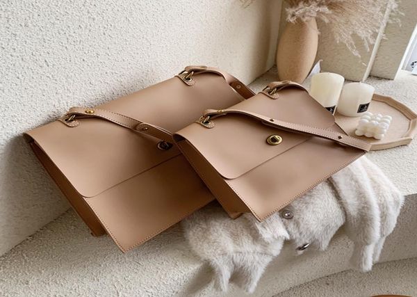 

burminsa korean style large work women briefcase lock design soft female shoulder bags pu leather envelope ladies handbags 20216579562