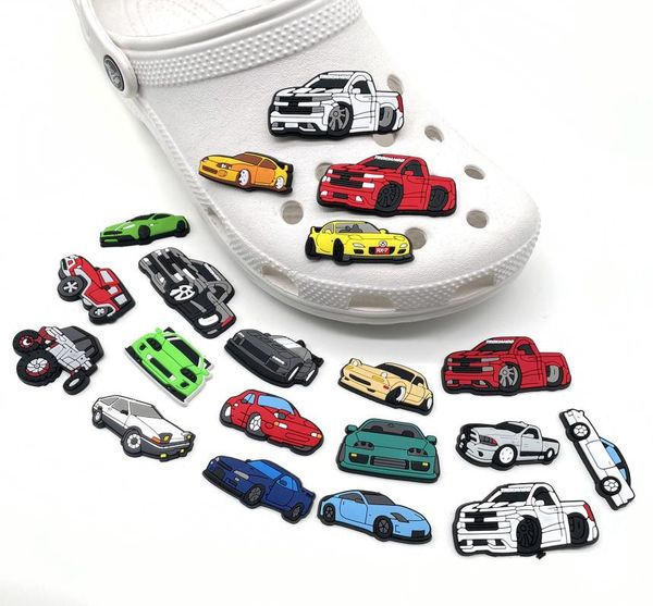

pvc cars shoe parts accessories decoration charm buckle for charms buttons pins8053759, White;pink