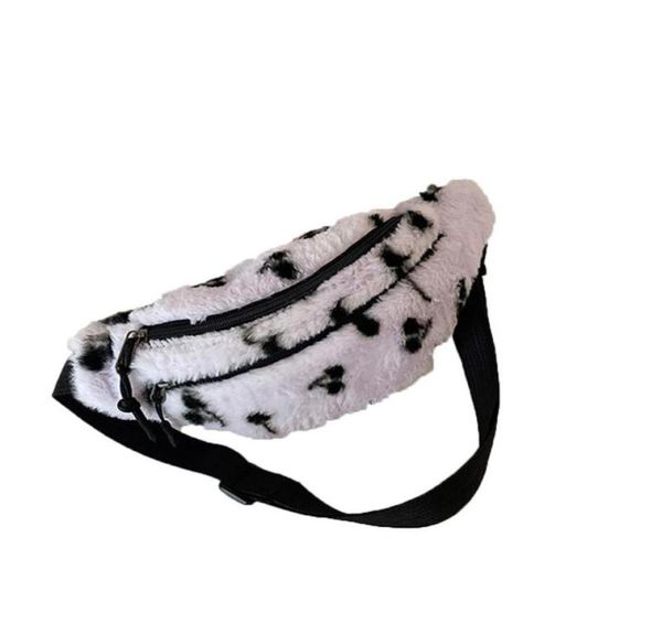

waist bags fashion all match plush one shoulder messenger casual belt bag3703345