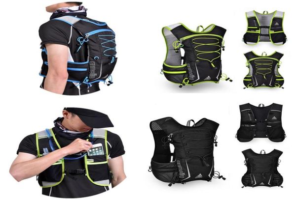 

outdoor hiking camping cycling running hydration packs backpack sports vest water bag pack offroad marathon light breathable 5l r9355715