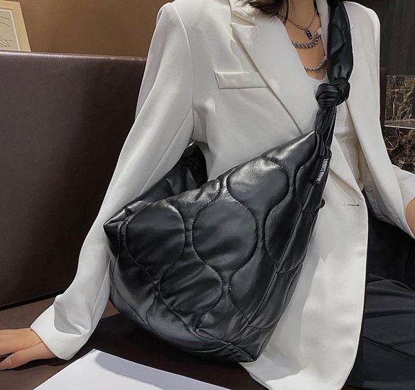 

for female spring hobos bag trend women fashion pu leather cloth ladies bags tote 2021 handbags shoulder capacity casual large vgs1059363